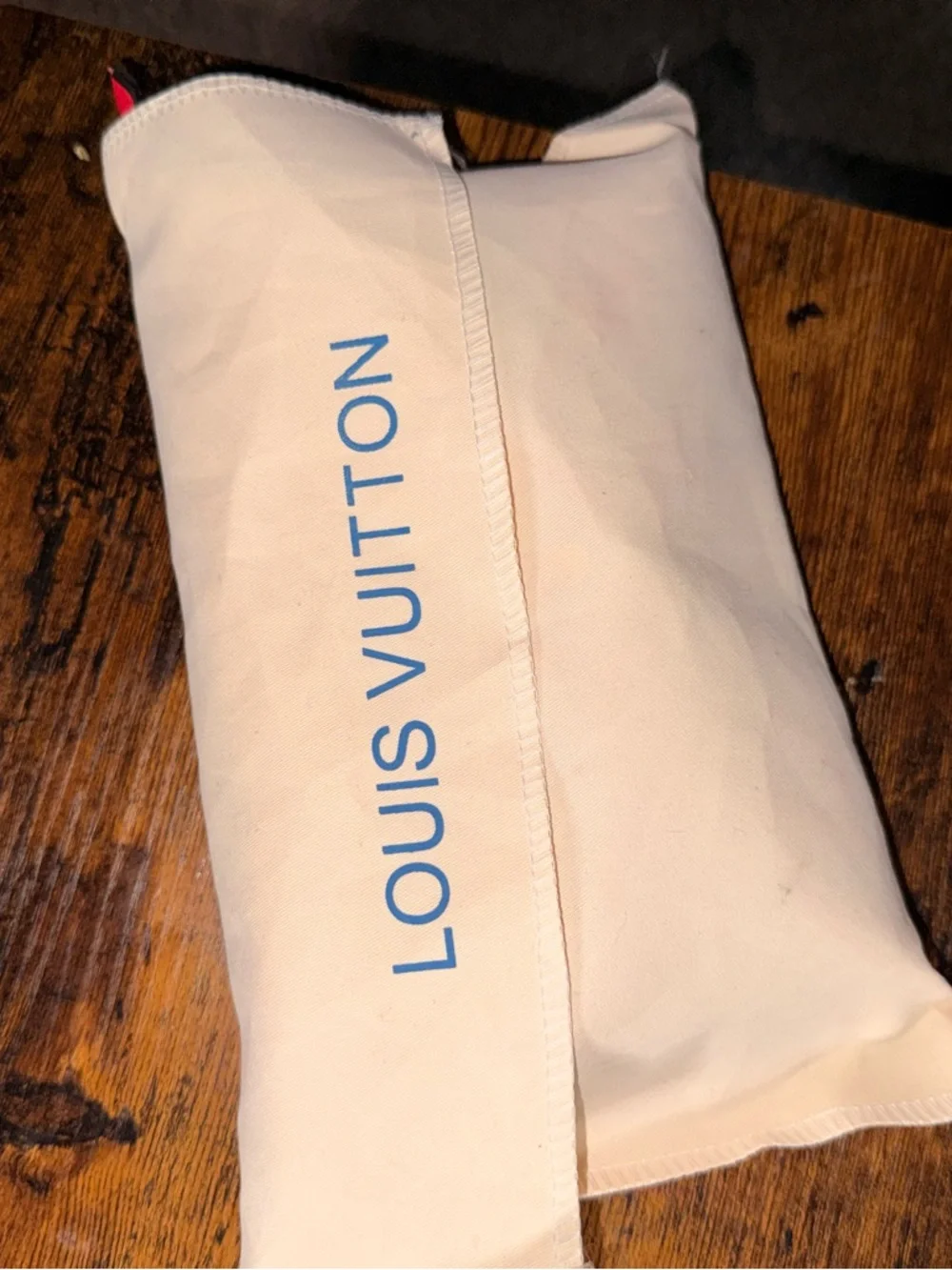 Louis Vuitton Red & Monogram Chain Wallet & Purse Set -2 Wallets -Red Interior - Picture 8 of 8